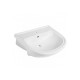 Lavabo Semincasso Universale Largh. 65 x Prof. 49 cm in Ceramica Bianco Monoforo