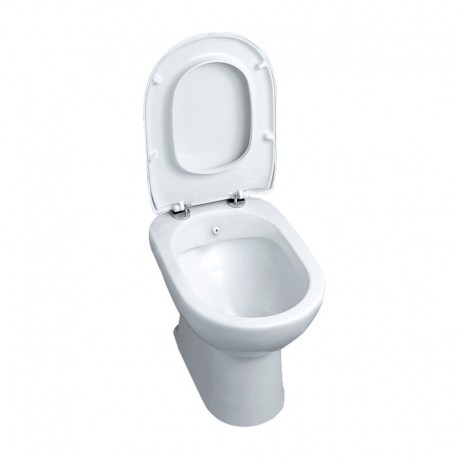 Vaso-Bidet  completo di Sedile Diana Azzurra con Scarico a parete