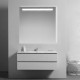 Su Misura Specchio da Bagno Filo Lucido con Fascia Sabbiata Retroilluminata led 20W art. spe03