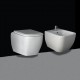 Sanitari Sospesi Rak Metropolitan Wc Rimless art. MP13AWHA + Bidet art. MP07AWHA