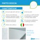 Piatto Doccia Uniko 70 x 90 H 3 cm Azzurra Ceramica con Piletta Inclusa