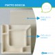 Piatto Doccia Uniko 70 x 100 H 3 cm Azzurra Ceramica con Piletta Inclusa