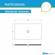 Piatto Doccia Uniko 70x120 H 3 cm Azzurra Ceramica Cipria