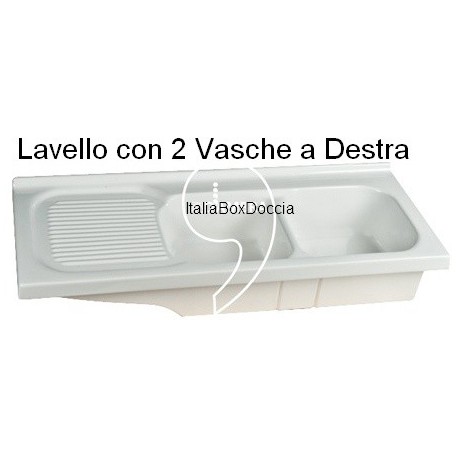 Lavello in Porcellana a due Vasche