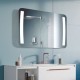 Specchio Bagno Su Misura Filo Lucido Retroilluminante led 20W mod. Trapezio