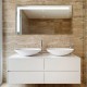 Specchio Bagno Su Misura Filo Lucido Retroilluminante led 20W mod. Ibiza