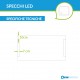Specchio Bagno Su Misura Filo Lucido Retroilluminante led 20W mod. Vienna