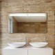 Specchio Bagno Su Misura Filo Lucido Retroilluminante led 20W mod. Dublino