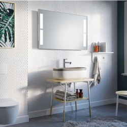 Specchio Bagno Su Misura Filo Lucido Retroilluminante led 20W mod. Miami