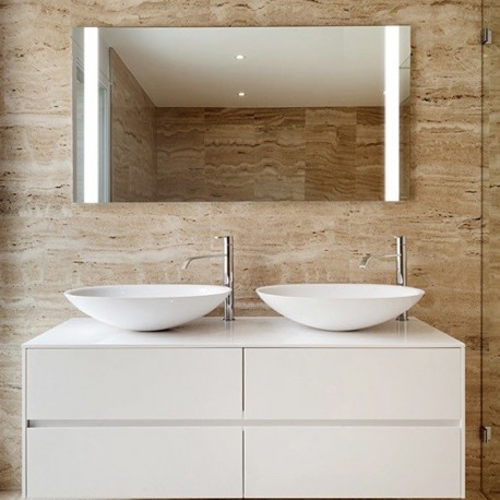 Specchio Bagno Su Misura Filo Lucido Retroilluminante led 20W mod. Liberty