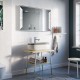 Specchio Bagno Su Misura Filo Lucido Retroilluminante led 20W mod. Moon