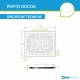 Piatto Doccia Relax Azzurra 70x100 H 3,5 cm in Ceramica Grigio