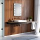 Specchio Bagno Su Misura Filo Lucido Retroilluminante led 20W mod. Afrodite