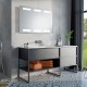 Specchio Bagno Su Misura Filo Lucido Retroilluminante led 20W mod. Urano