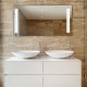 Specchio Bagno Su Misura Filo Lucido Retroilluminante led 20W mod. Plutone