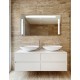 Specchio Bagno Su Misura Filo Lucido Retroilluminante led 20W mod. Roky