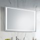 Specchio Bagno Su Misura Filo Lucido Retroilluminante led 20W mod. Seul