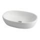 Lavabo appoggio ceramica bianca Azzurra Zip 60 x 45 x 15 h cm