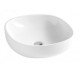 Lavabo appoggio ceramica bianca Azzurra Zip 45 x 45 x 15 h cm