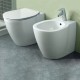 Sanitari Filo muro Ideal Standard Connect Wc AQUABLADE® con Scarico Traslato Bidet e Coprivaso Ultra Slim