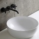 Lavabo da Appoggio Circle 40 h14 cm Azzurra in Ceramica Bianca