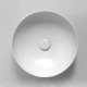 Lavabo da Appoggio Circle 40 h14 cm Azzurra in Ceramica Bianca