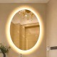 Specchio Ovale Bagno Su Misura Filo Lucido Retroilluminante led 20W mod. Ovo