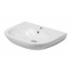 Lavabo Azzurra in Ceramica Pratica 64,5 x 48 cm Sospeso Bianco Lucido