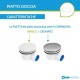 Piatto Doccia 70 x 100 Extrapiatto in Vetroresina Gelcoats di Colore Bianco Altezza 3 cm