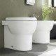 Sanitari filo parete senza brida Ceramica Azzurra Absolute wc + bidet + sedile soft close