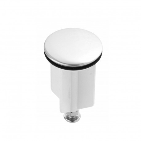 Piletta di scarico per lavabo e bidet in acciaio cromato diametro 40 mm