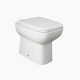 Sanitari filo parete in Ceramica Rak Origin wc + bidet + sedile a chiusura tradizionale