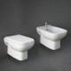 Sanitari Sospesi in Ceramica Rak Origin wc + bidet + sedile soft close