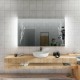 Specchio da Bagno con Angoli Squadrati e Altoparlante Bluetooth Retroilluminato led 20W art. spe402