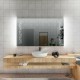 Specchio da Bagno con Angoli Squadrati e Altoparlante Bluetooth Retroilluminato led 20W art. spe407