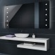 Specchio da Bagno con Angoli Squadrati e Altoparlante Bluetooth Retroilluminato led 20W art. spe434