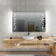 Specchio da Bagno con Angoli Squadrati e Altoparlante Bluetooth Retroilluminato led 20W art. spe435