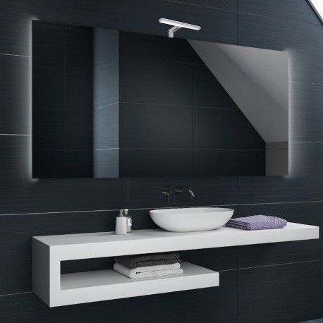 Su Misura Specchio da Bagno con Lampada Led 5W art. Marte02