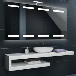 Su Misura Specchio da Bagno con Lampada Led 5W art. Plutone02