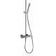 Jacuzzi Glint Colonna Doccia con Miscelatore Termostatico Soffione Quadro 25x25 cm + Doccetta cod. OIQ00199JA09