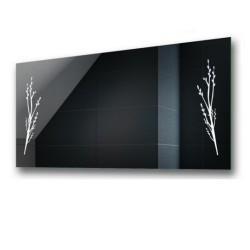 Specchio da Bagno Filo Lucido con Disegno Sabbiato Retroilluminato led 20W art. spe520