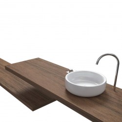 Top Bagno Larghezza 60 x Profondità 50 cm in abete per lavabi d'appoggio