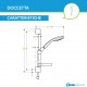 Hansgrohe Croma 100 set doccia Vario con asta doccia 65 cm e portasapone finitura cromo 27772000