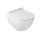 Vaso Sospeso Senza Brida art. 7317MT + Bidet art. 7313MT Bianco Matt Dream Galassia 