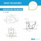 Vaso Filomuro art. 7310MT + Bidet art. 7311MT Bianco Matt Dream Galassia 