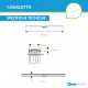 Canaletta Geberit CleanLine60 acciaio inox spazzolato 30-90 cm + Kit montaggio