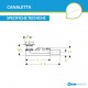 Canaletta Geberit CleanLine60 acciaio inox spazzolato 30-130 cm + Kit montaggio