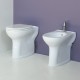 Vaso e Bidet per Anziani o Disabili Completo di Sedile Filo parete