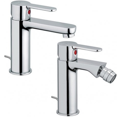 Fratelli Frattini Mocca Miscelatori Lavabo art. 60054 + Bidet art. 60103