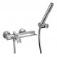 Miscelatore Monocomando Vasca con set Doccia Fratelli Frattini Vanity art. 72002 in Ottone Cromato